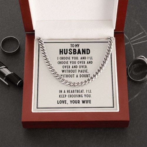 Cuban Link Chain- To My Husband
