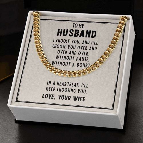 Cuban Link Chain- To My Husband