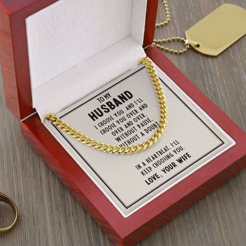 Cuban Link Chain- To My Husband