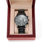 Engraved Black Chronograph Watch - Gift for men www.gemmacraft.com