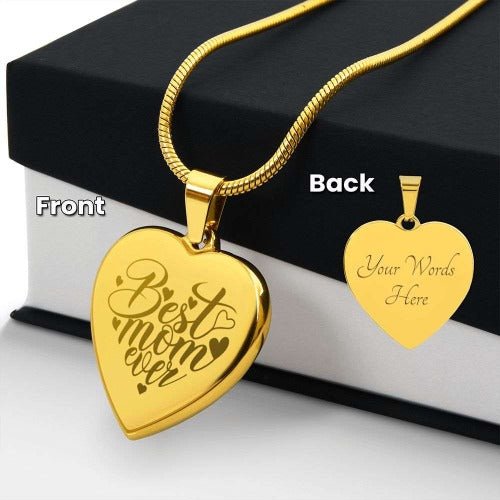 Engraved Heart Necklace! - www.gemmacraft.com
18k Yellow Gold Finish