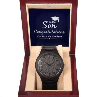 Graduation Gift for Your Son-Wooden Watch