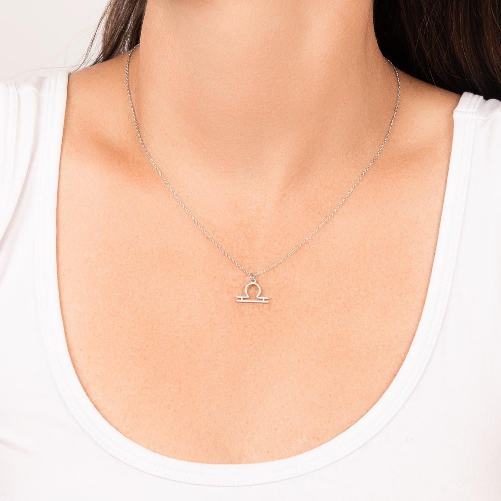 Happy birthday-Zodiac Symbol Necklace-Libra - www.gemmacraft.com