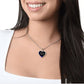 Personalized gift. Heart-Luxury Necklace - www.gemmacraft.com. Stainless steel.