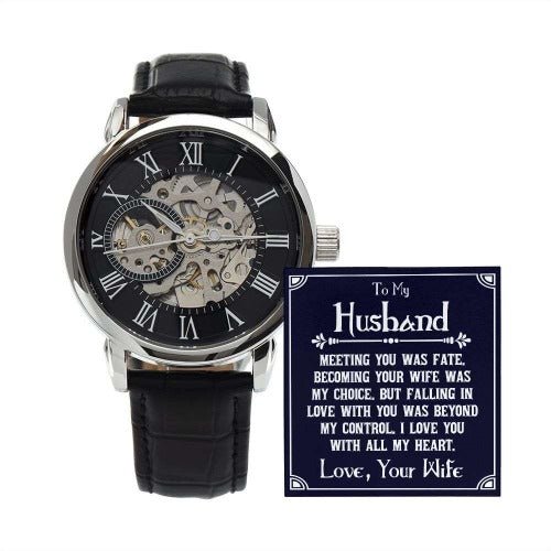 Perfect Gift for Your Husband - The Men's Openwork Watch