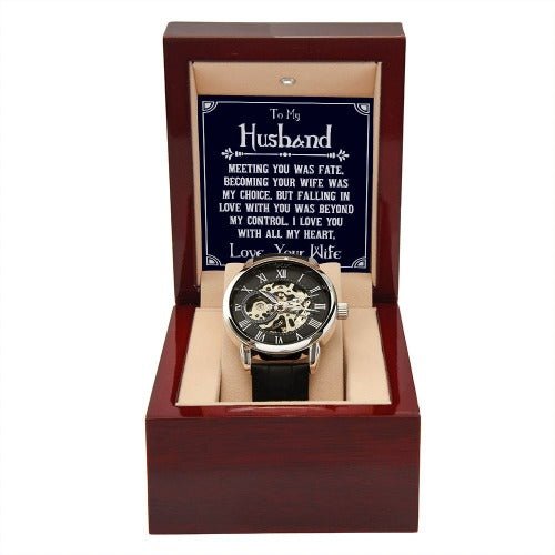Perfect Gift for Your Husband - The Men's Openwork Watch