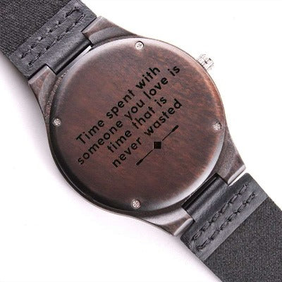 Personalized Engraved Wooden Watch