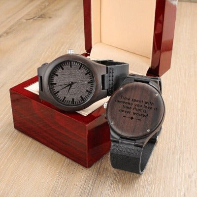 Personalized Engraved Wooden Watch