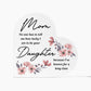 Printed Heart-Shaped Acrylic Plaque - Best gift for Mom. www.gemmacraft.com