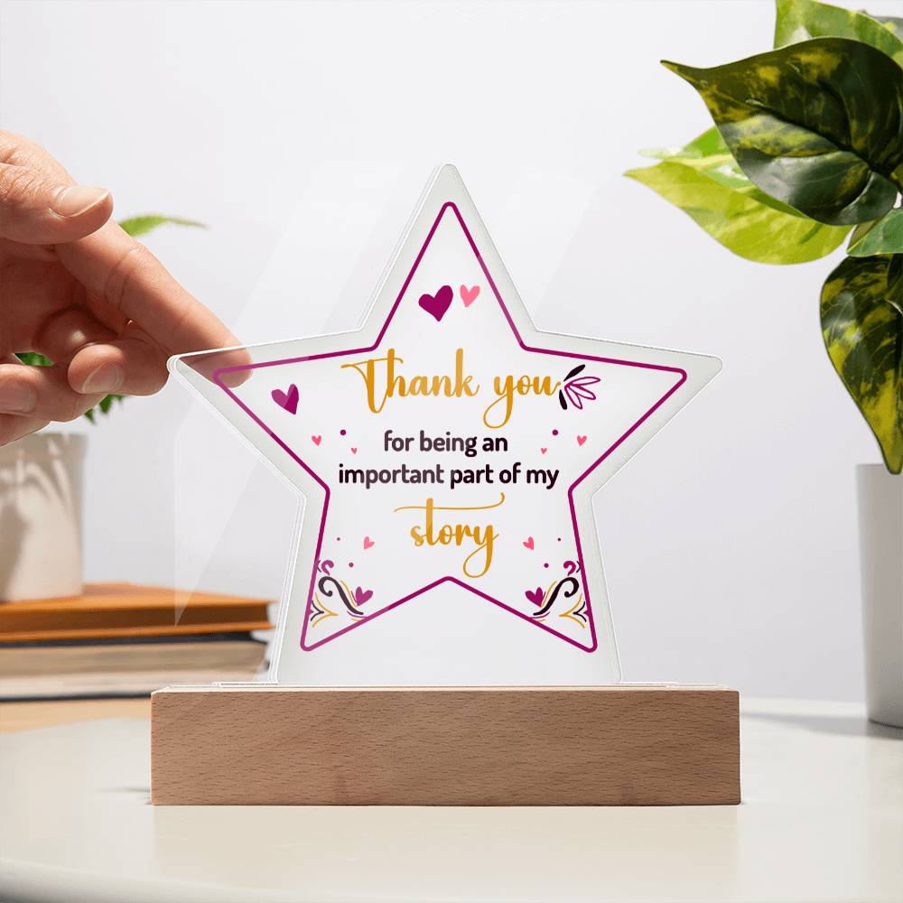 Printed Star Acrylic Plaque - www.gemmacraft.com