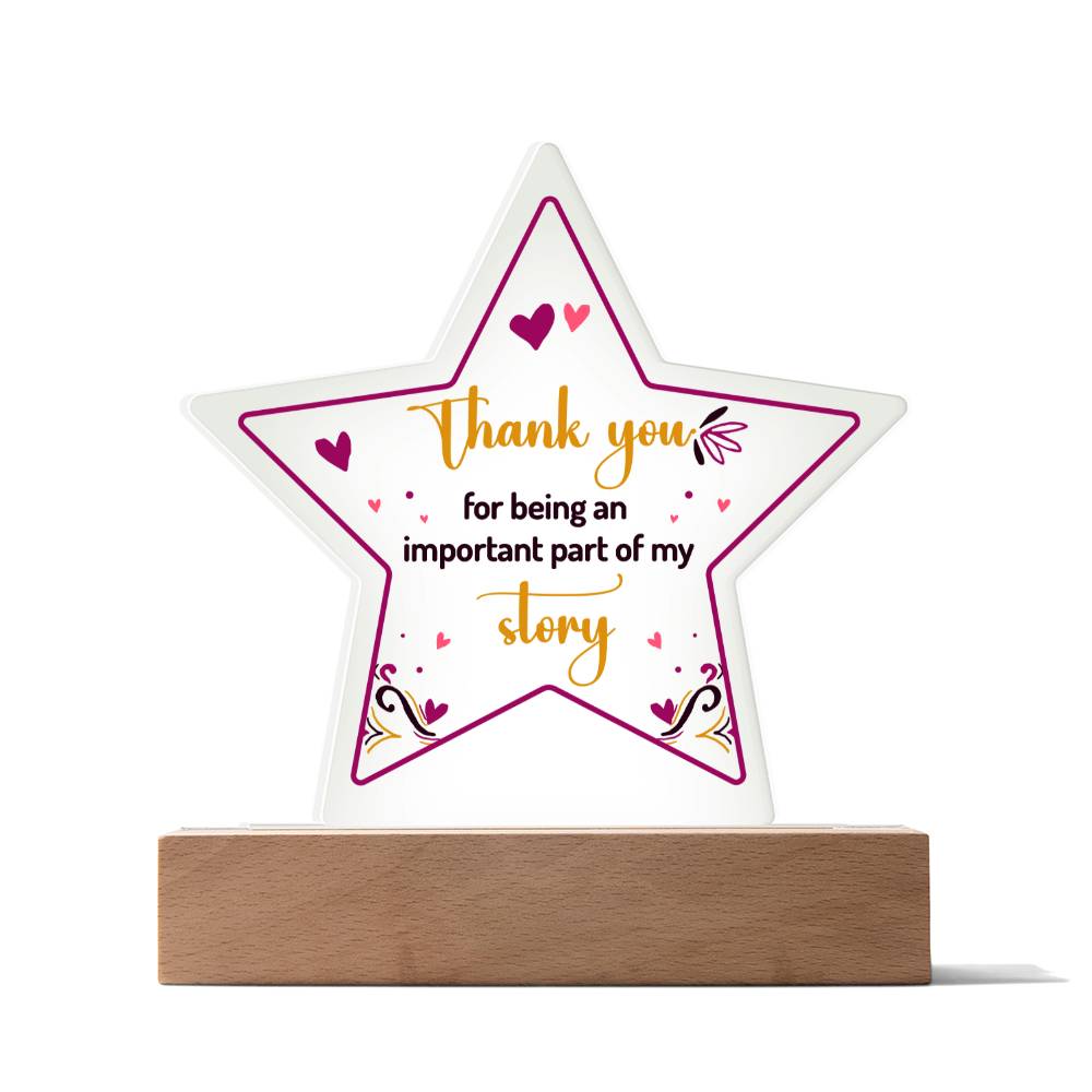 Printed Star Acrylic Plaque - www.gemmacraft.com