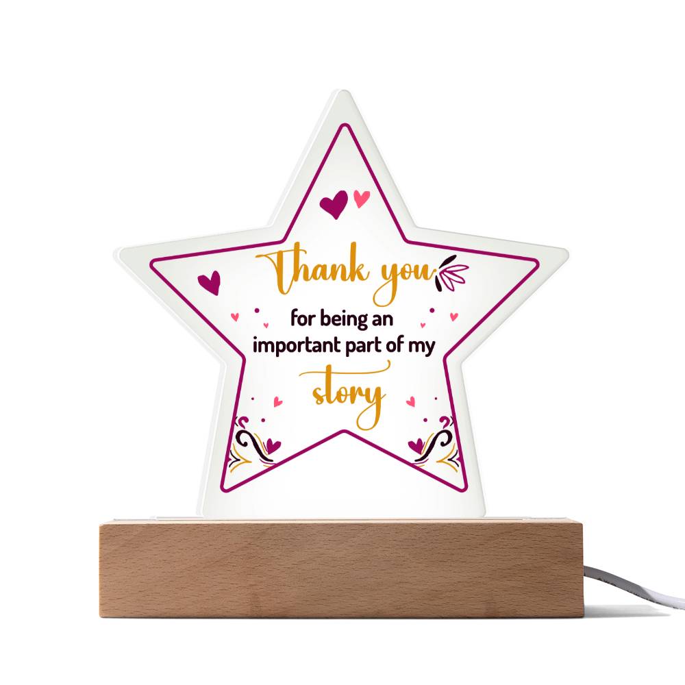 Printed Star Acrylic Plaque - www.gemmacraft.com