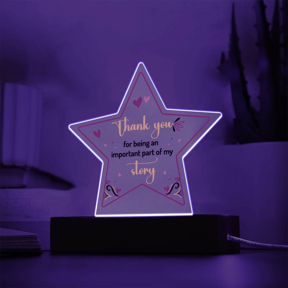 Printed Star Acrylic Plaque - www.gemmacraft.com