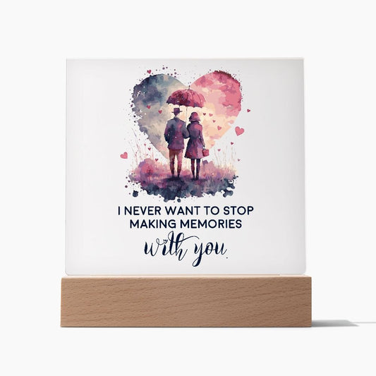 Square Acrylic Plaque - www.gemmacraft.com. The best gift ideas for long-lasting memories