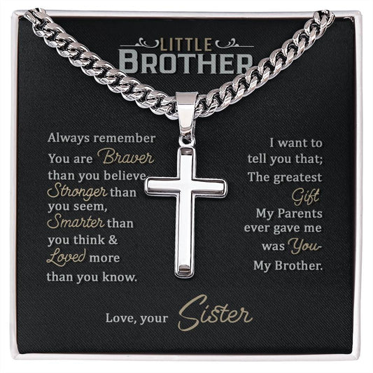 To my brother- Personalized Necklace - www.gemmacraft.com