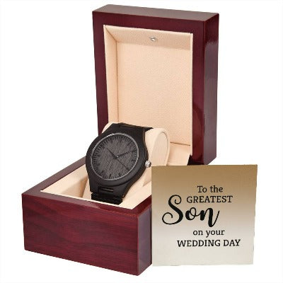 Wooden Watch. Gif to Son. Wedding gift - www.gemmacraft.com
